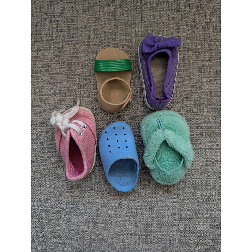 18" Doll Single Shoe Mixed Lot Sandal, Sneaker, Croc, Slipper